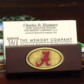 university of alabama business card holder